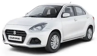 Sedan taxi shown on Taxi Nainital